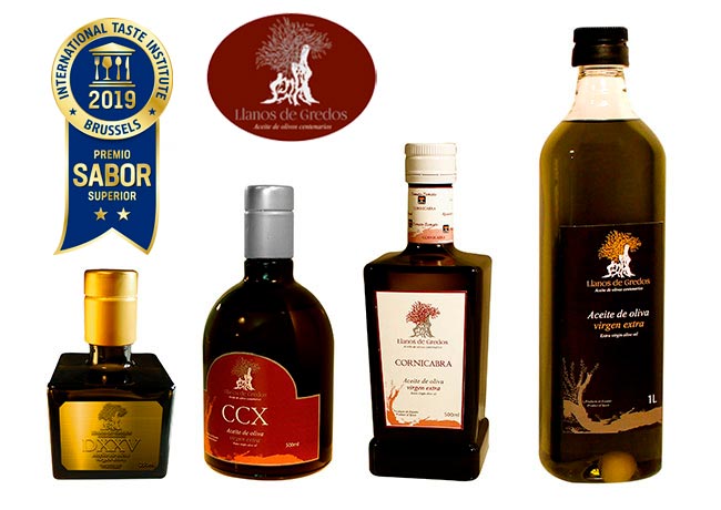 Aceites de Oliva Los Llanos de Gredos. Premio Sabor Superior 2019. International Taste Institute. Brussels